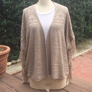 Poncho type sweater
